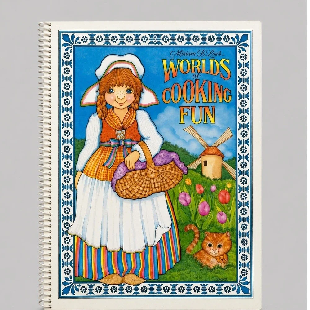 Miriam Loo Worlds of Cooking‎ Fun Cookbook for Children 1981 Vintage Current Inc